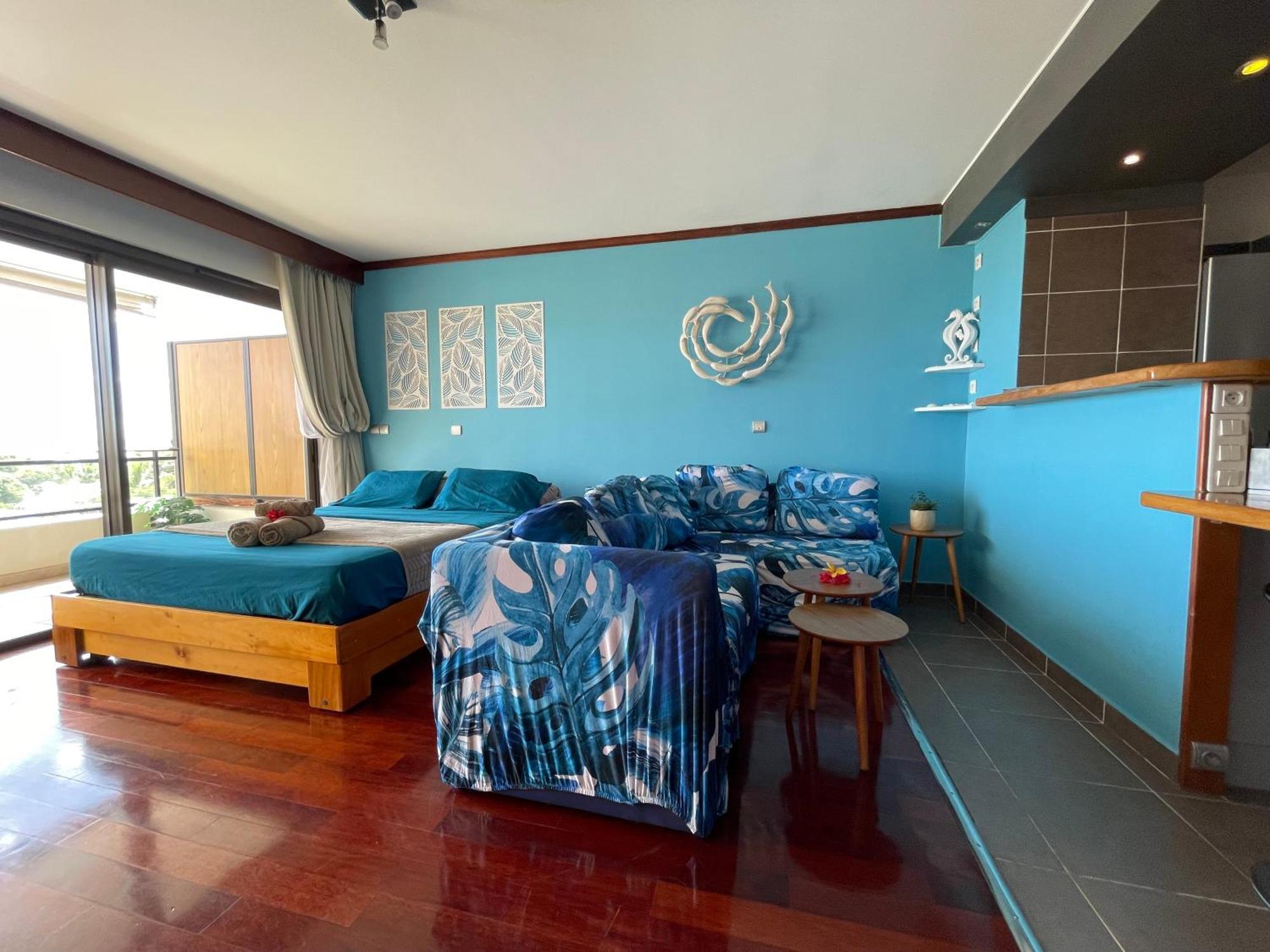 Blue Moana Studio Papeete - Sea View, Ac, Fast Wifi, Pool, Gym ภายนอก รูปภาพ